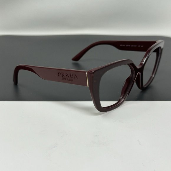 Prada Burgundy Sunglasses Frame Only SPR24X UAN-0A7 52 [] 18-140 - Picture 1 of 13